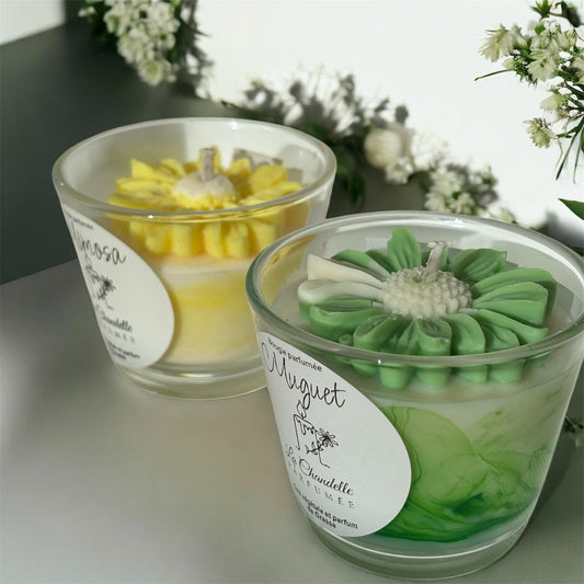 Bougies fleurs